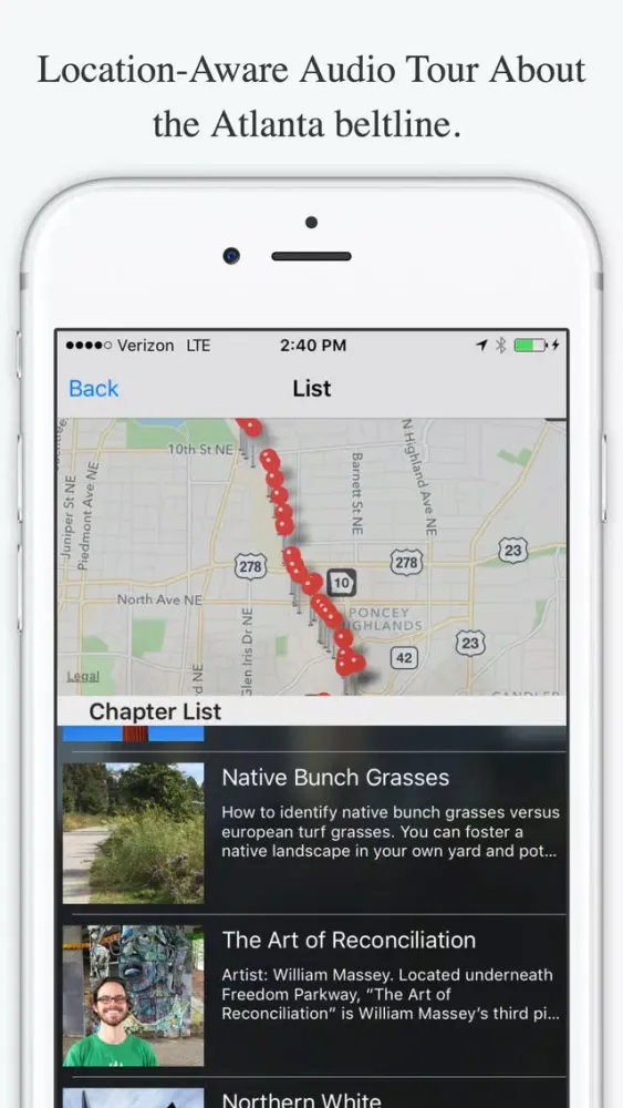 BeltTour - Audio Tour of the Atlanta Beltline Screenshots